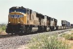 Stack train rolls west